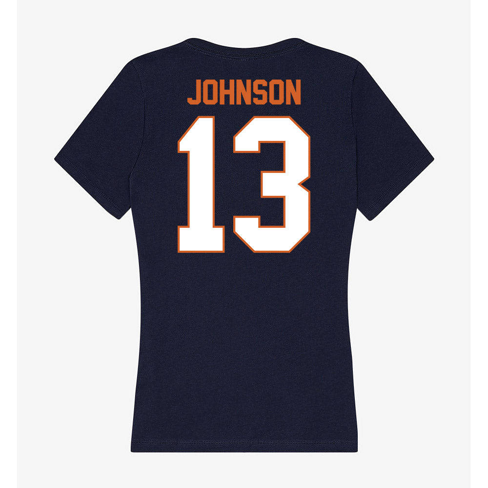 Wheaton IL - NCAA Men's Soccer : Patton Johnson - Women's V-Neck T-Shirt-1