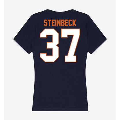 Wheaton IL - NCAA Football : Justin Steinbeck - Women's V-Neck T-Shirt-1