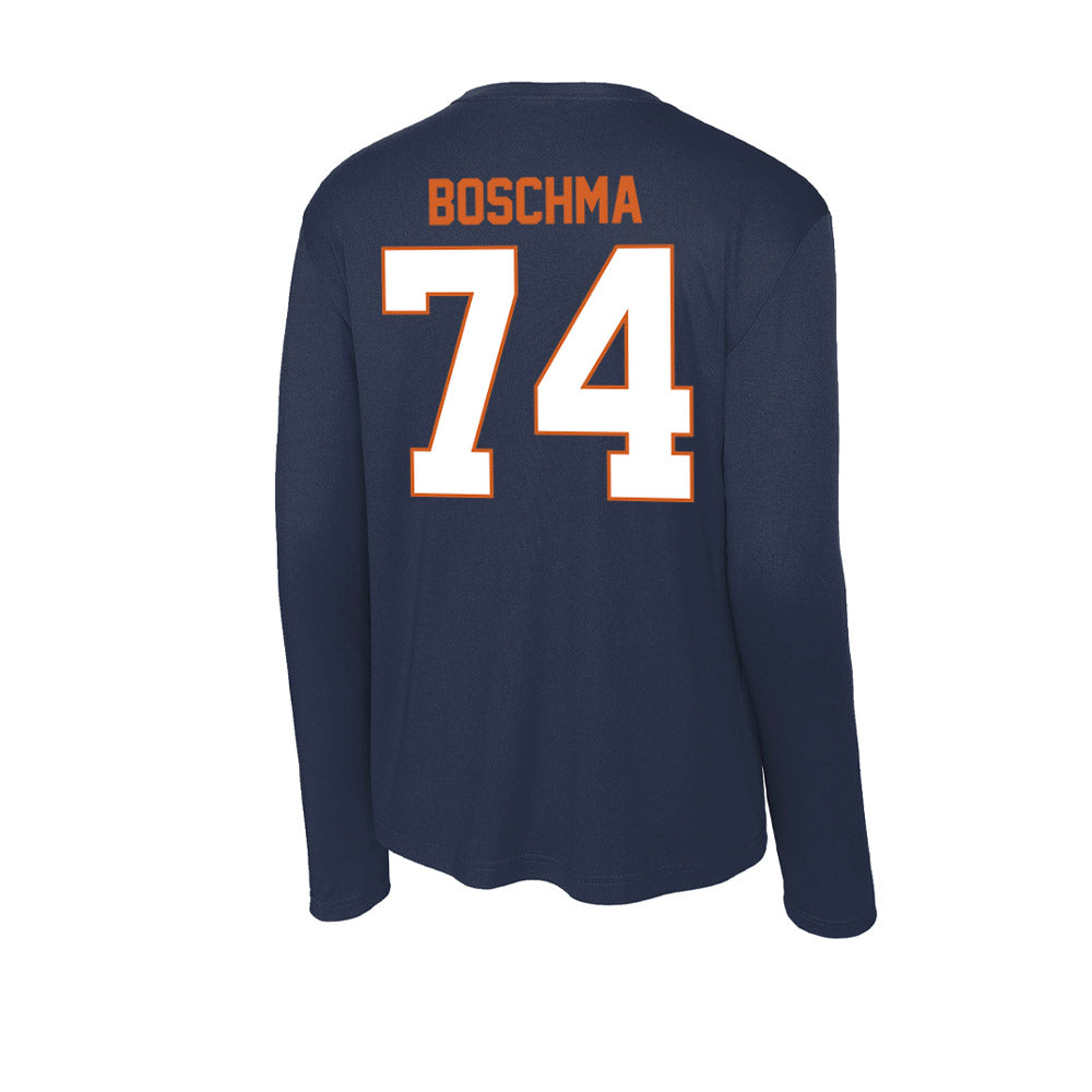 Wheaton IL - NCAA Football : Nick Boschma - Activewear Long Sleeve T-Shirt-1