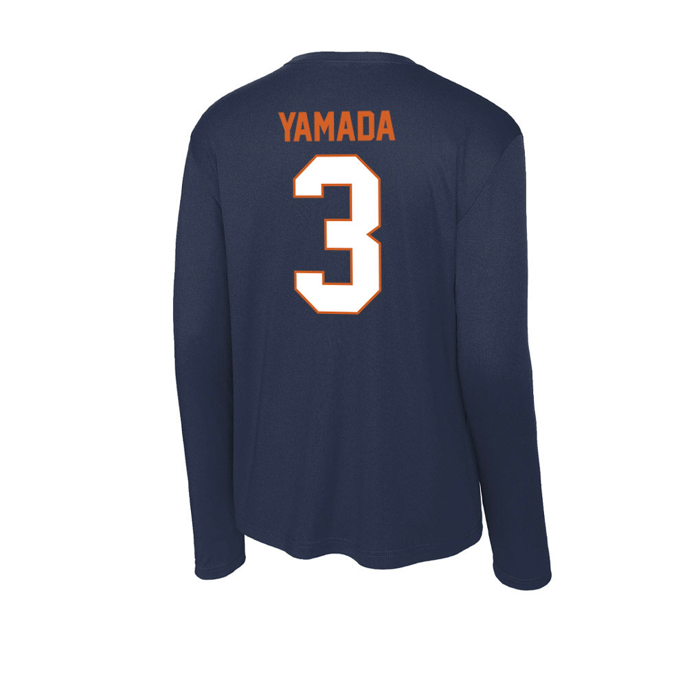 Wheaton IL - NCAA Men's Soccer : Caden Yamada - Activewear Long Sleeve T-Shirt-1