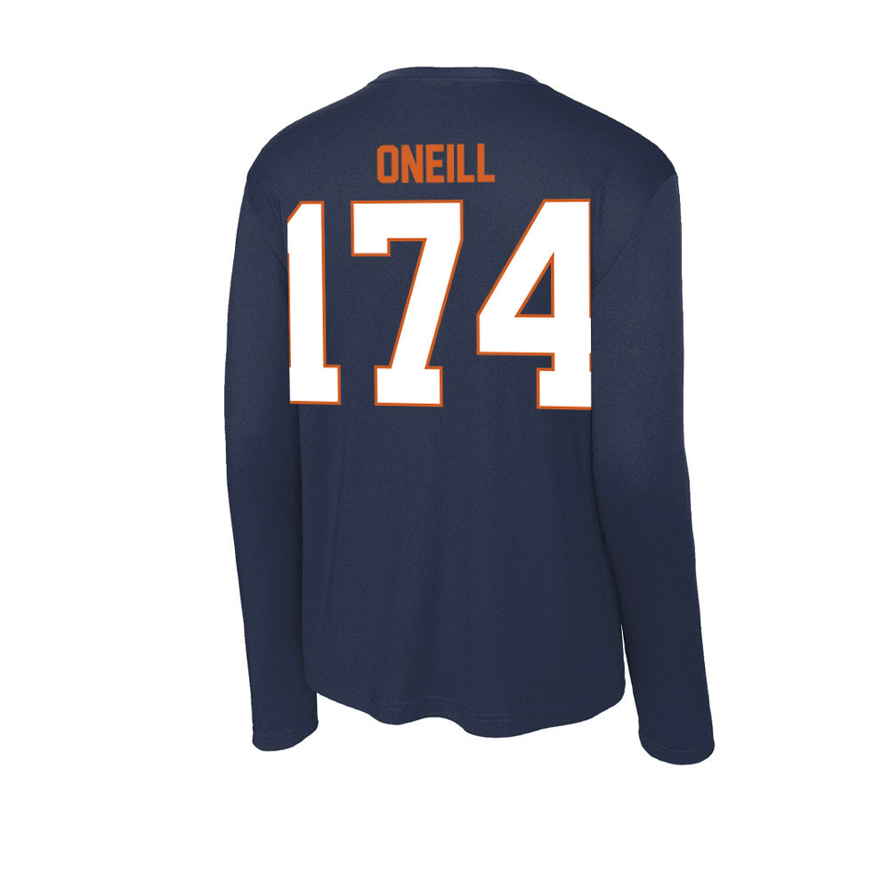 Wheaton IL - NCAA Wrestling : Elias ONeill - Activewear Long Sleeve T-Shirt-1