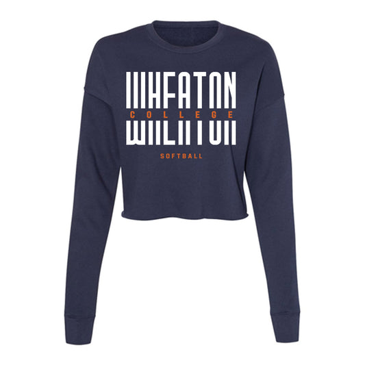 Wheaton IL - NCAA Softball : Shylah Dozeman - Women's Cropped Crew Fleece-0