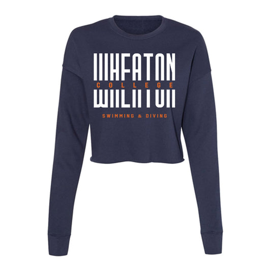 Wheaton IL - NCAA Women's Swimming & Diving : Kate Zurowski - Women's Cropped Crew Fleece-0
