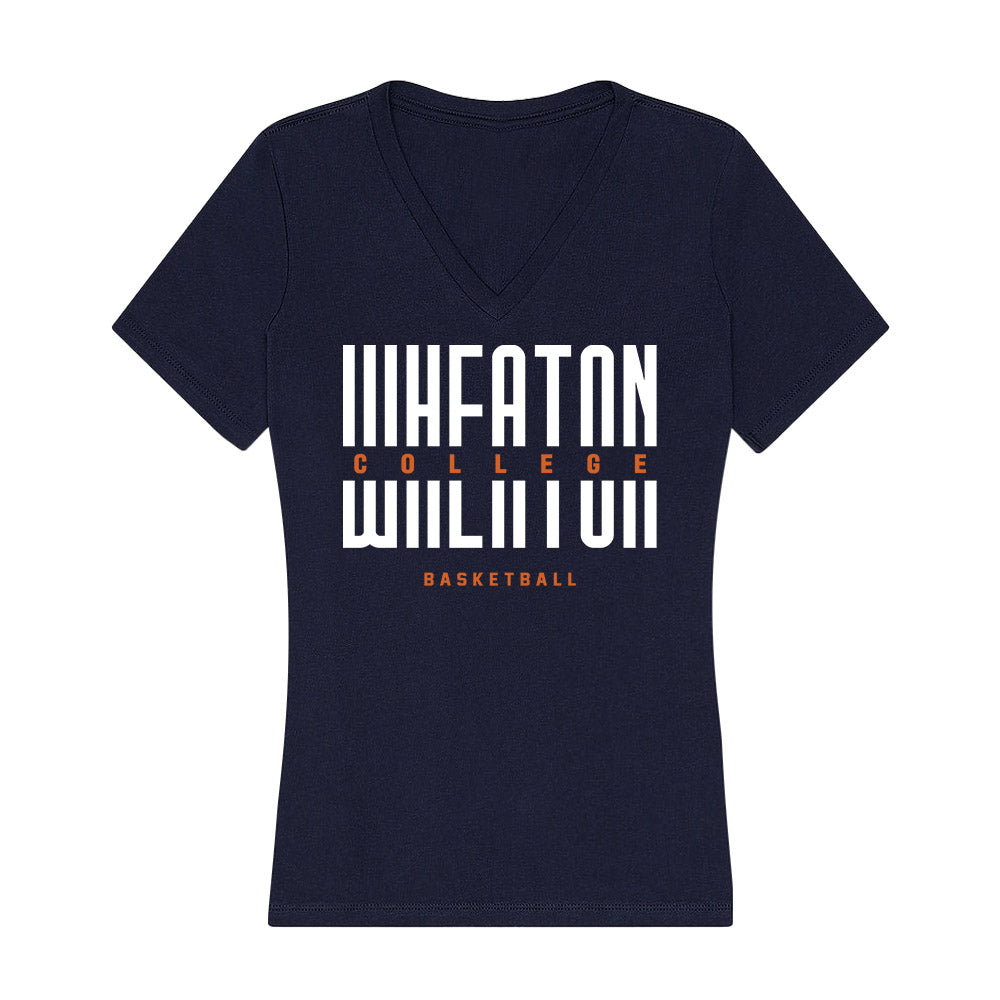 Wheaton IL - NCAA Men's Basketball : Kyle Neibch - Women's V-Neck T-Shirt-0