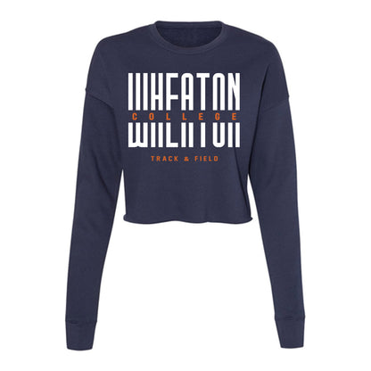 Wheaton IL - NCAA Women's Track & Field : Abby Rickard - Women's Cropped Crew Fleece-0
