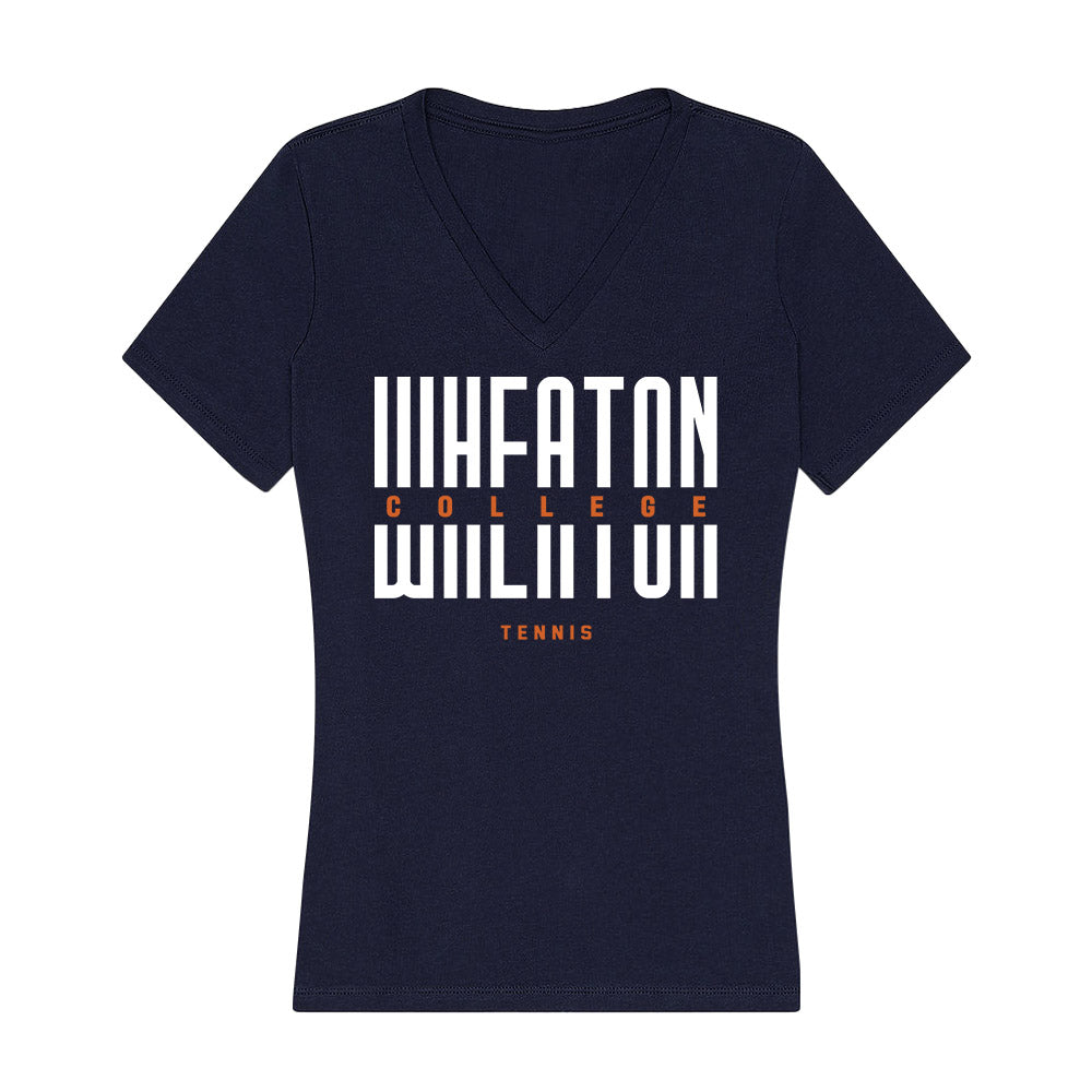 Wheaton IL - NCAA Men's Tennis : Toby Schmidt - Women's V-Neck T-Shirt-0