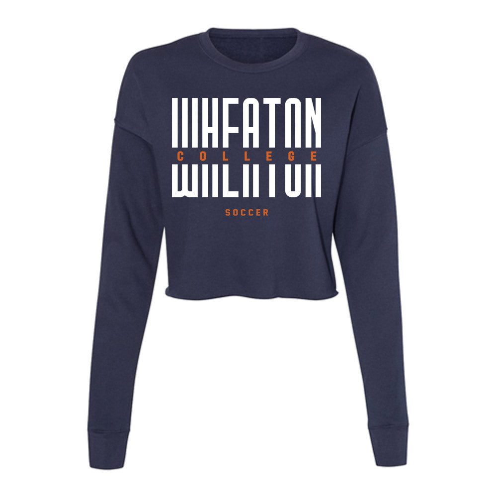 Wheaton IL - NCAA Women's Soccer : Elizabeth Clawson - Women's Cropped Crew Fleece-0