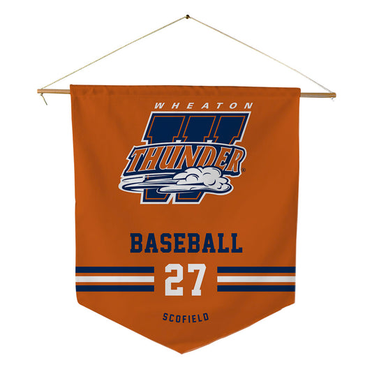 Wheaton IL - NCAA Baseball : Charlie Scofield - Pennant - 18" x 21"-0