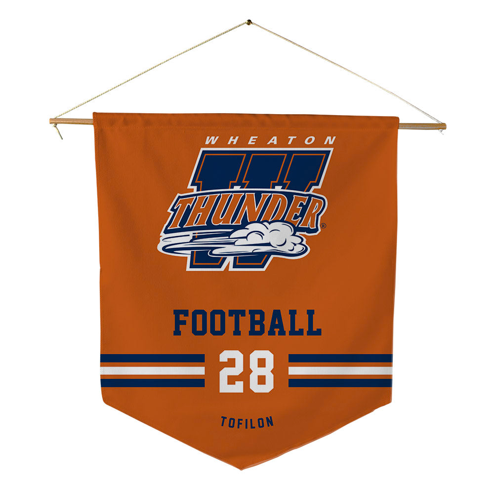 Wheaton IL - NCAA Football : Nate Tofilon - Pennant - 18" x 21"-0