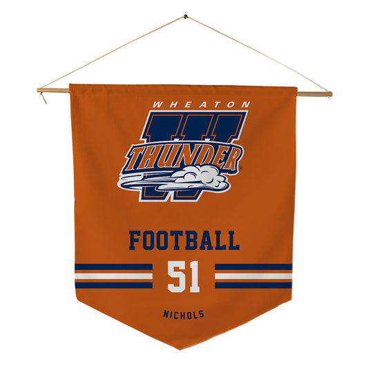 Wheaton IL - NCAA Football : JT Nichols - Pennant - 18" x 21"-0