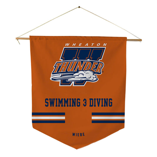 Wheaton IL - NCAA Women's Swimming & Diving : Olivia Wiebe - Pennant - 18" x 21"-0