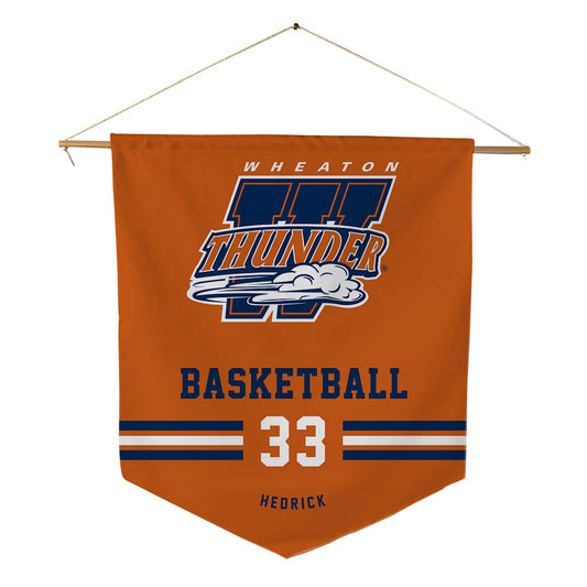 Wheaton IL - NCAA Men's Basketball : Noah Hedrick - Pennant - 18" x 21"-0