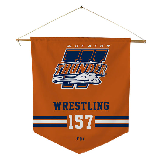 Wheaton IL - NCAA Wrestling : Caleb Cox - Pennant - 18" x 21"-0