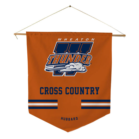 Wheaton IL - NCAA Men's Cross Country : Jude Hubbard - Pennant - 18" x 21"-0