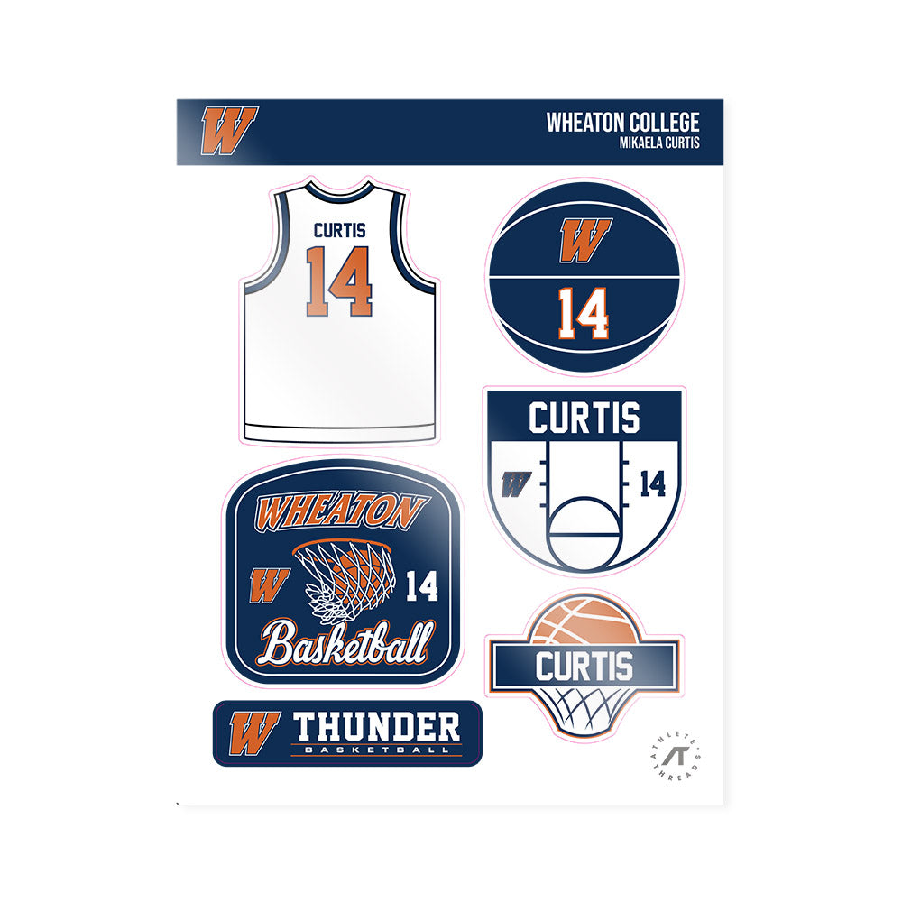 Wheaton IL - NCAA Women's Basketball : Mikaela Curtis - Sticker Sheet-0
