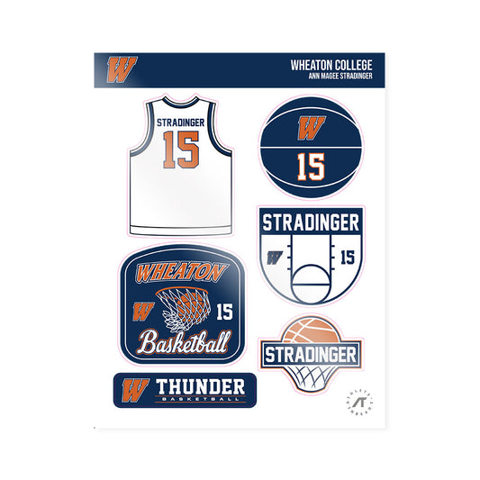 Wheaton IL - NCAA Women's Basketball : Ann Magee Stradinger - Sticker Sheet-0