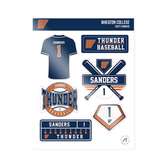 Wheaton IL - NCAA Baseball : Scott Sanders - Sticker Sheet-0