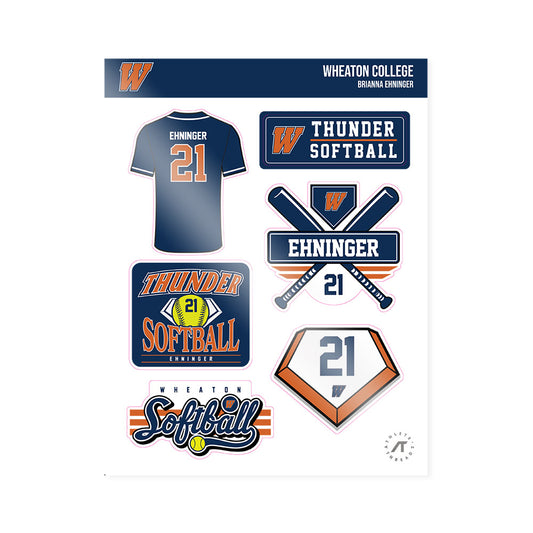 Wheaton IL - NCAA Softball : Brianna Ehninger - Sticker Sheet-0