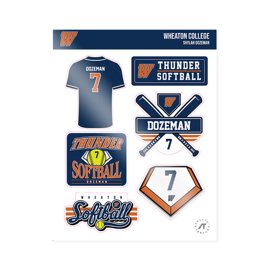Wheaton IL - NCAA Softball : Shylah Dozeman - Sticker Sheet-0