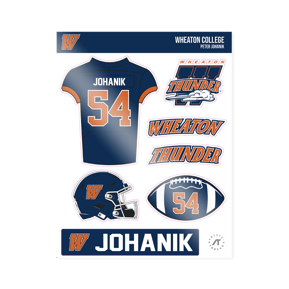 Wheaton IL - NCAA Football : Peter Johanik - Sticker Sheet-0