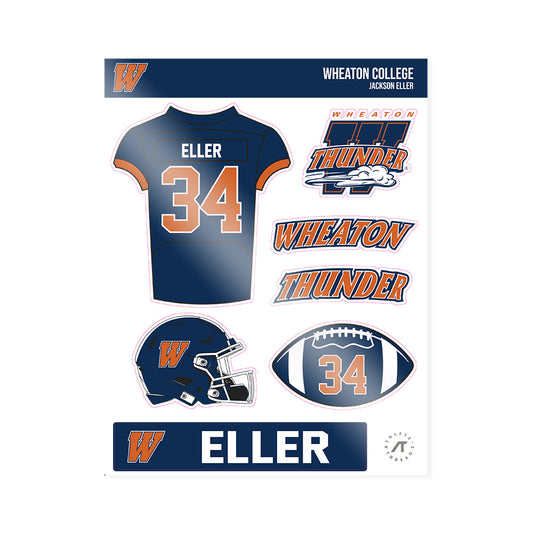 Wheaton IL - NCAA Football : Jackson Eller - Sticker Sheet-0