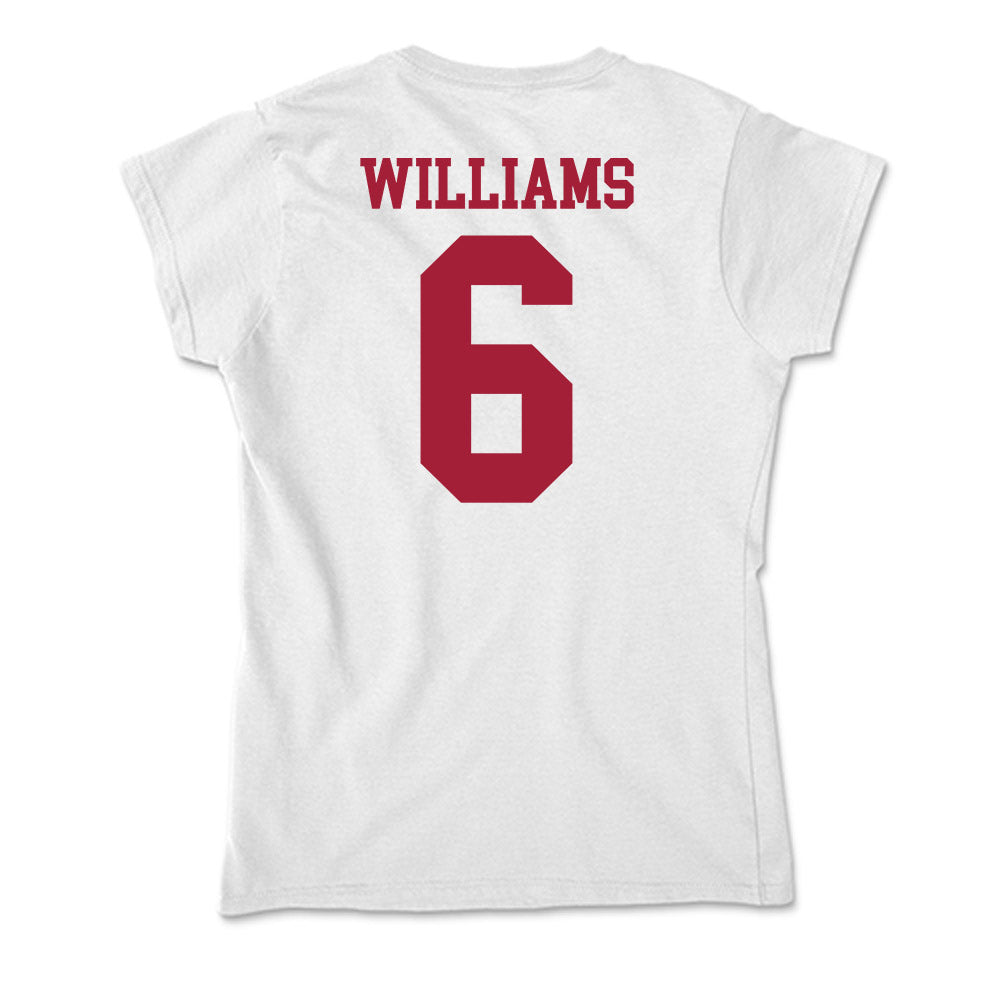 Oklahoma - NCAA Women's Basketball : Sahara Williams - Soft Style Women’s T-Shirt-1