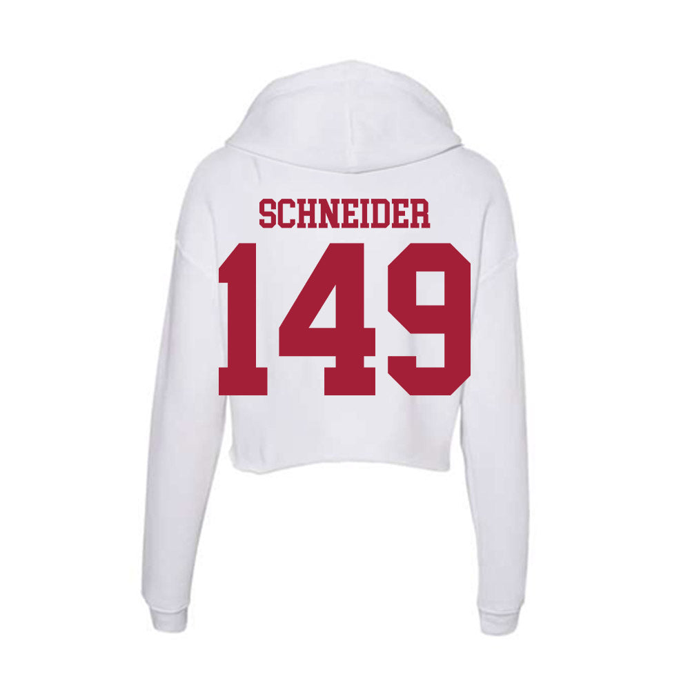 Oklahoma - NCAA Wrestling : Layton Schneider - Women's Crop Fleece Hoodie-1