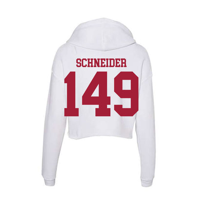 Oklahoma - NCAA Wrestling : Layton Schneider - Women's Crop Fleece Hoodie-1