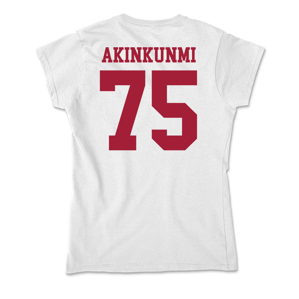 Oklahoma - NCAA Football : Daniel Akinkunmi - Soft Style Women’s T-Shirt-1