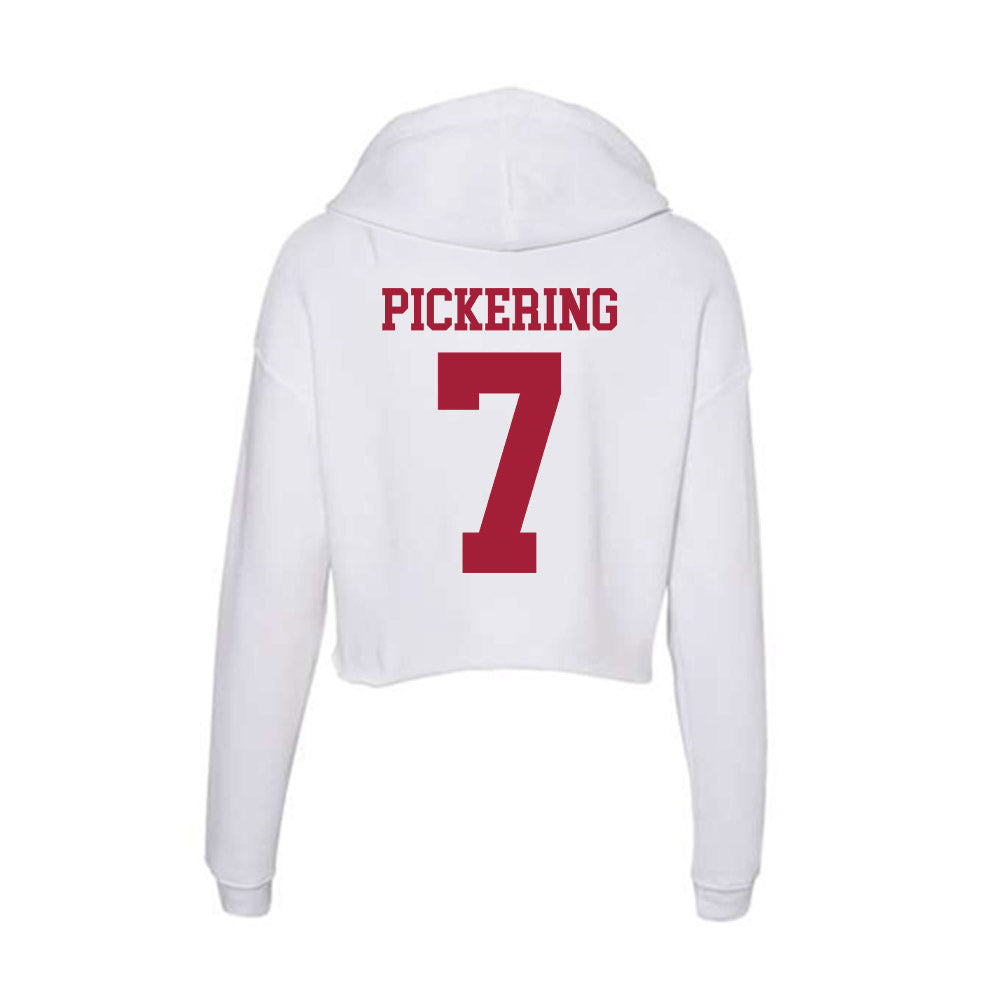 Oklahoma - NCAA Softball : Kasidi Pickering - Women's Crop Fleece Hoodie-1