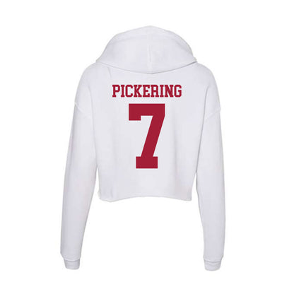 Oklahoma - NCAA Softball : Kasidi Pickering - Women's Crop Fleece Hoodie-1