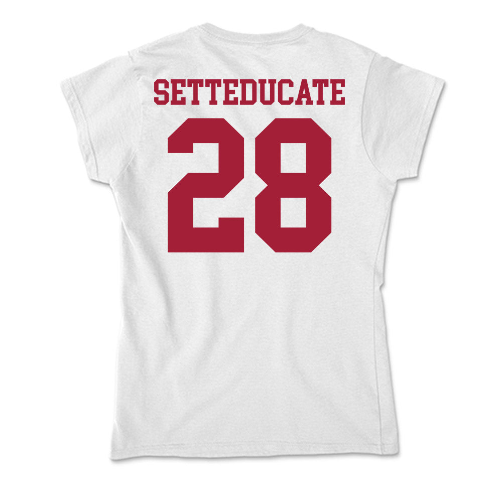Oklahoma - NCAA Women's Soccer : Luciana Setteducate - Soft Style Women’s T-Shirt-1