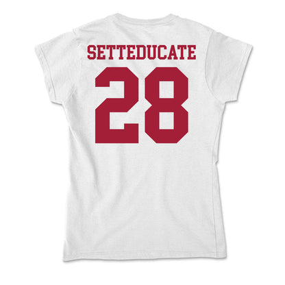Oklahoma - NCAA Women's Soccer : Luciana Setteducate - Soft Style Women’s T-Shirt-1