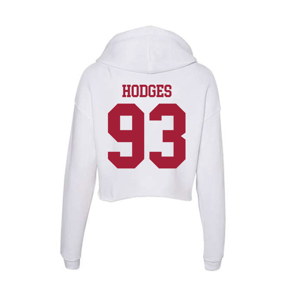 Oklahoma - NCAA Football : Ace Hodges - Women's Crop Fleece Hoodie-1