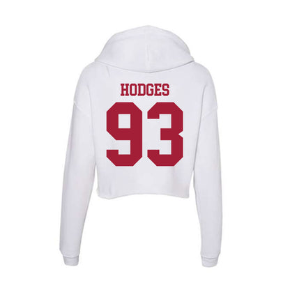 Oklahoma - NCAA Football : Ace Hodges - Women's Crop Fleece Hoodie-1