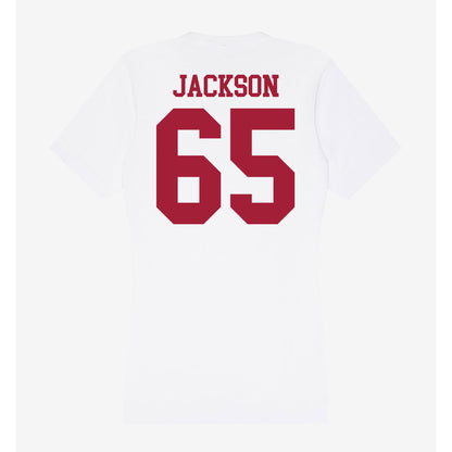 Oklahoma - NCAA Football : Jayden Jackson - Women's V-Neck T-Shirt-1