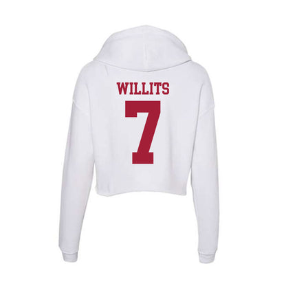 Oklahoma - NCAA Baseball : Jaxon Willits - Women's Crop Fleece Hoodie-1