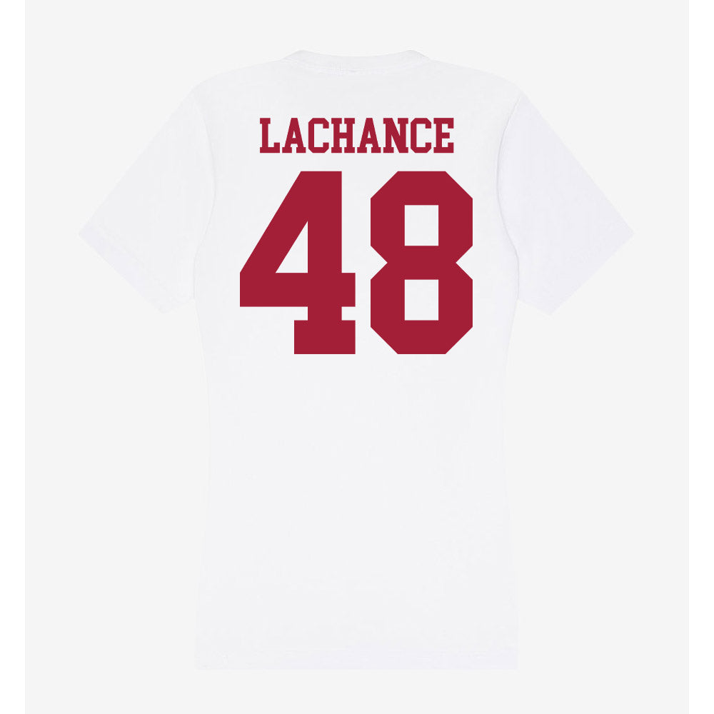 Oklahoma - NCAA Baseball : Deiten Lachance - Women's V-Neck T-Shirt-1