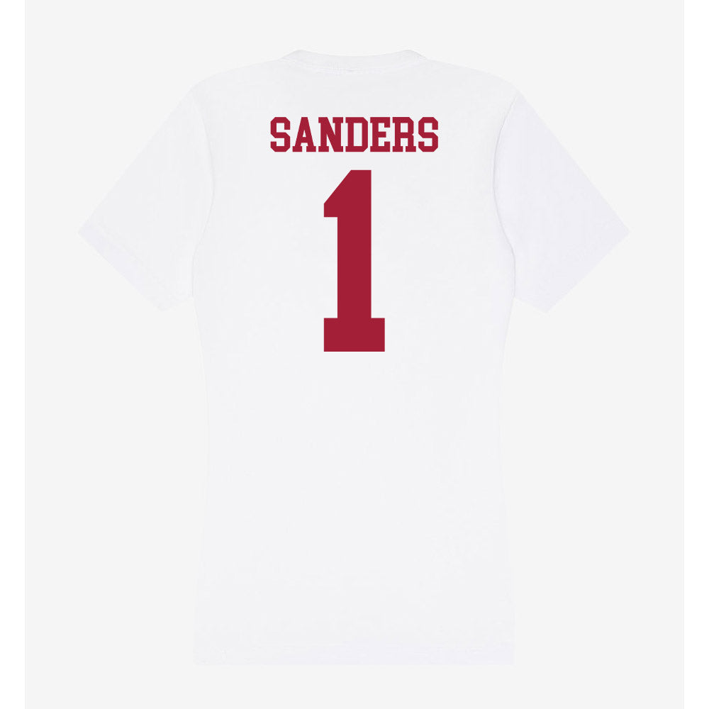 Oklahoma - NCAA Softball : Cydney Sanders - Women's V-Neck T-Shirt-1