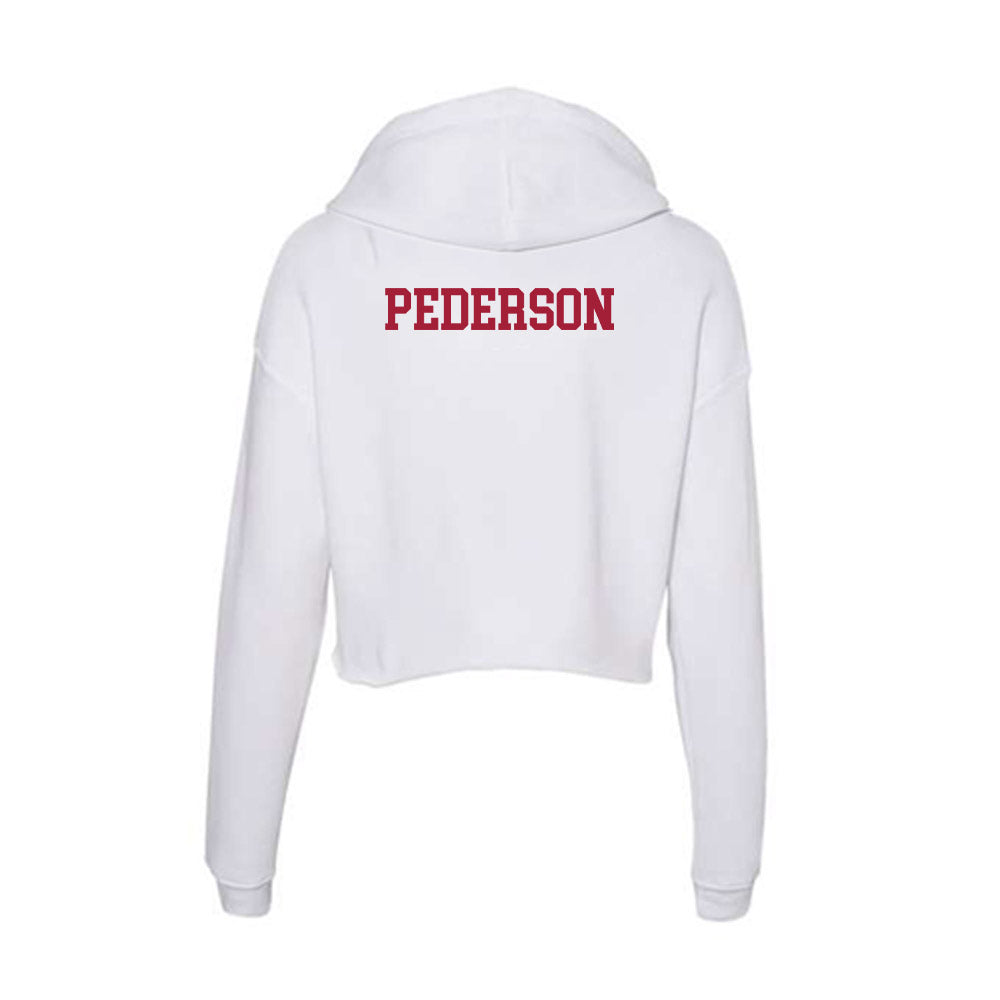 Oklahoma - NCAA Women's Gymnastics : Lily Pederson - Women's Crop Fleece Hoodie-1