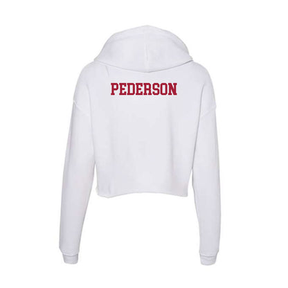 Oklahoma - NCAA Women's Gymnastics : Lily Pederson - Women's Crop Fleece Hoodie-1