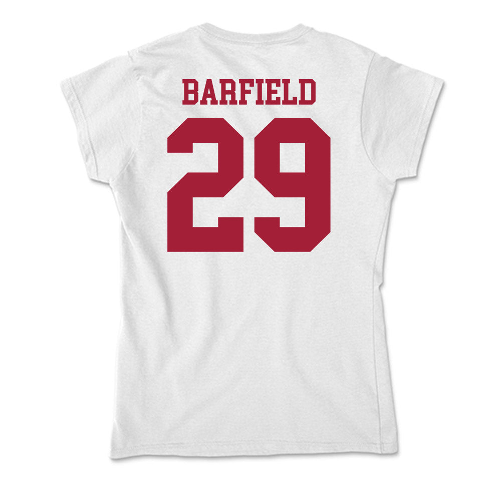 Oklahoma - NCAA Baseball : Jaden Barfield - Soft Style Women’s T-Shirt-1