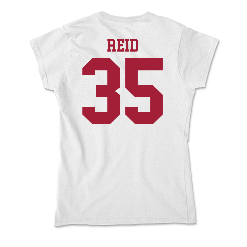 Oklahoma - NCAA Men's Basketball : Derrion Reid - Soft Style Women’s T-Shirt-1