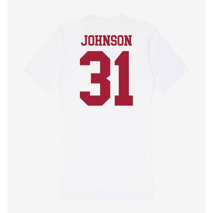 Oklahoma - NCAA Baseball : Cameron Johnson - Women's V-Neck T-Shirt-1