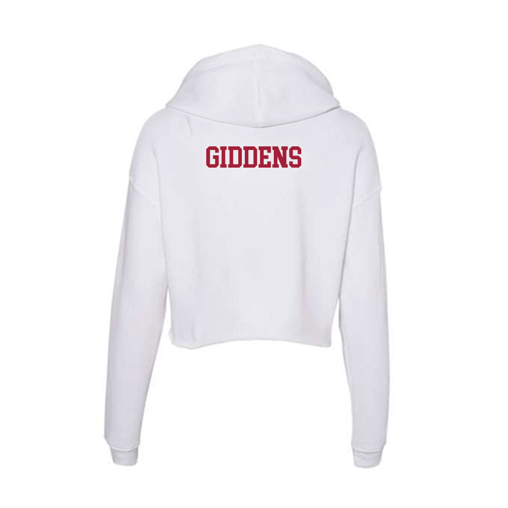 Oklahoma - NCAA Wrestling : Clay Giddens - Women's Crop Fleece Hoodie-1