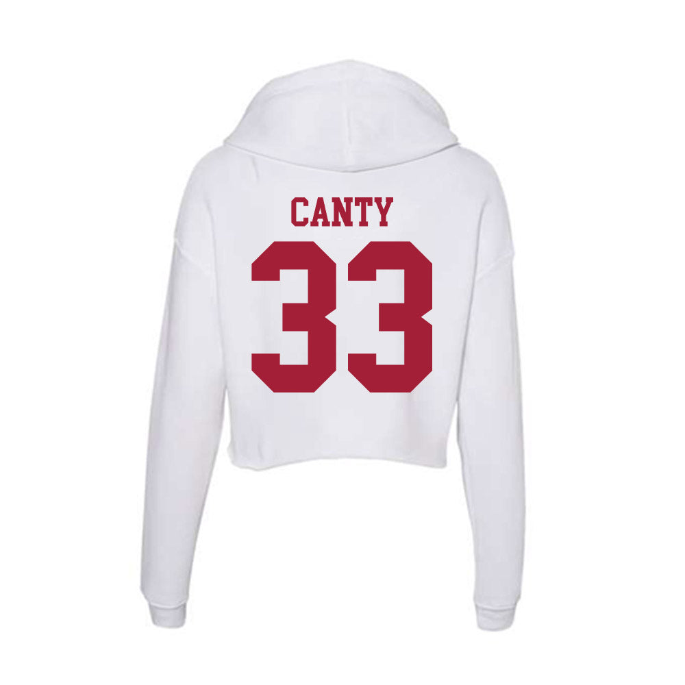 Oklahoma - NCAA Women's Soccer : Elle Canty - Women's Crop Fleece Hoodie-1