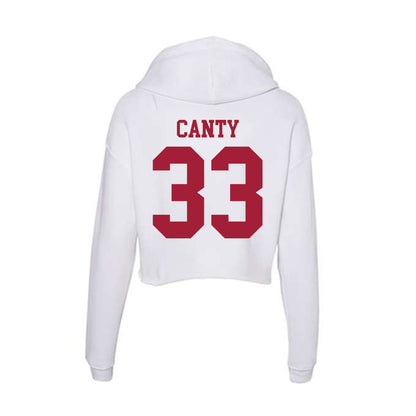 Oklahoma - NCAA Women's Soccer : Elle Canty - Women's Crop Fleece Hoodie-1