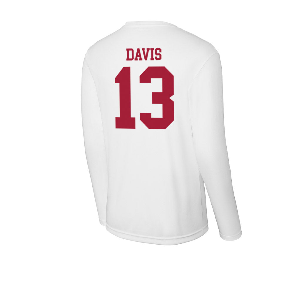 Oklahoma - NCAA Men's Basketball : Tae Davis - Activewear Long Sleeve T-Shirt-1