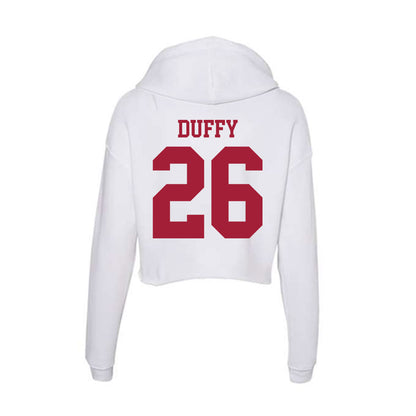 Oklahoma - NCAA Women's Soccer : Caroline Duffy - Women's Crop Fleece Hoodie-1