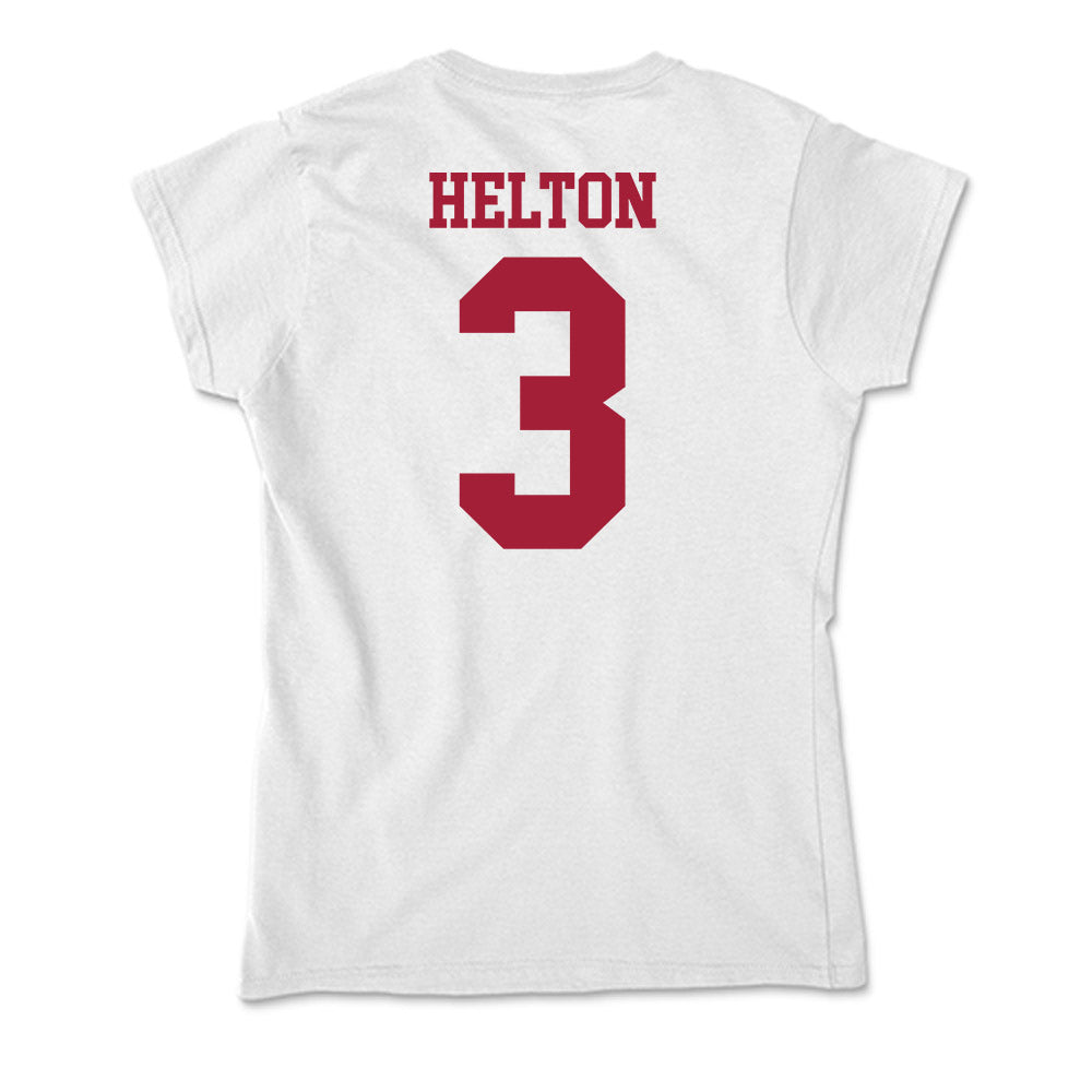 Oklahoma - NCAA Softball : Chaney Helton - Soft Style Women’s T-Shirt-1